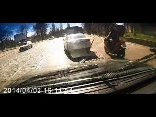 motorcycle accident in kaliningrad.